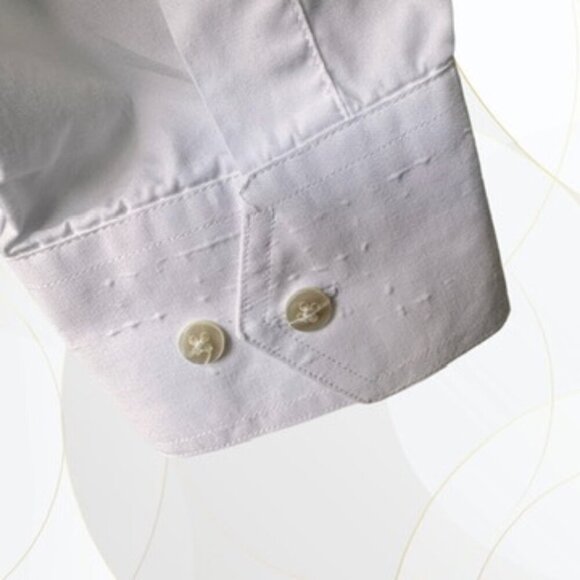 Christian Dior Chemise Cotton Button-Up Dress Shirt White - Picture 7 of 11